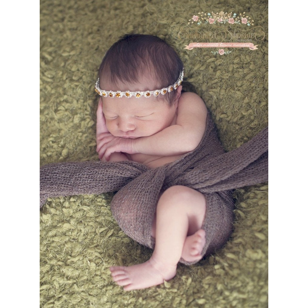 Enchanted Shimmer Birthstone Rosebud Halo
